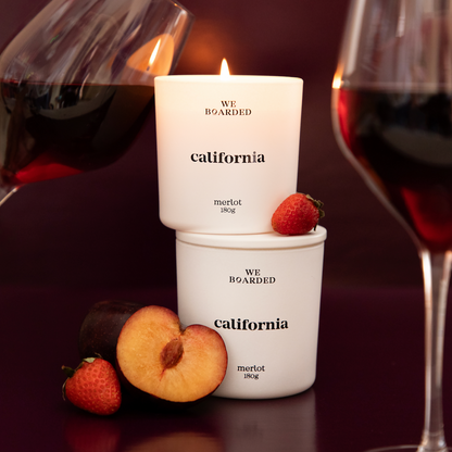 Vela aromática merlot 180g