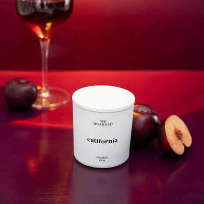 Vela aromática merlot 180g